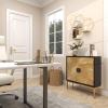 imageDeco 79 Contemporary Marble Wall Shelf LARGE SIZE SilverGold