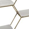 imageDeco 79 Contemporary Marble Wall Shelf LARGE SIZE SilverGold