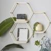 imageDeco 79 Contemporary Marble Wall Shelf LARGE SIZE SilverGold
