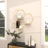 imageDeco 79 Contemporary Marble Wall Shelf LARGE SIZE SilverGold