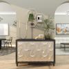 imageDeco 79 Contemporary Marble Wall Shelf LARGE SIZE SilverSilver