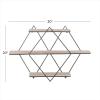 imageDeco 79 Metal 3 Shelves Wall Shelf 37quot x 6quot x 26quot GoldBrown
