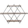 imageDeco 79 Metal 3 Shelves Wall Shelf 37quot x 6quot x 26quot GoldBrown