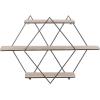 imageDeco 79 Metal 3 Shelves Wall Shelf 37quot x 6quot x 26quot GoldBrown