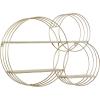 imageDeco 79 Metal 3 Shelves Wall Shelf 37quot x 6quot x 26quot GoldGold