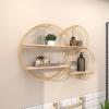 imageDeco 79 Metal 3 Shelves Wall Shelf 37quot x 6quot x 26quot GoldGold
