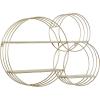 imageDeco 79 Metal 3 Shelves Wall Shelf 37quot x 6quot x 26quot GoldGold
