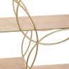 imageDeco 79 Metal 3 Shelves Wall Shelf 37quot x 6quot x 26quot GoldGold