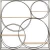 imageDeco 79 Metal 3 Shelves Wall Shelf 37quot x 6quot x 26quot GoldGrey