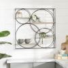 imageDeco 79 Metal 3 Shelves Wall Shelf 37quot x 6quot x 26quot GoldGrey