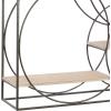 imageDeco 79 Metal 3 Shelves Wall Shelf 37quot x 6quot x 26quot GoldGrey