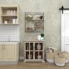imageDeco 79 Metal 3 Shelves Wall Shelf 37quot x 6quot x 26quot GoldGrey