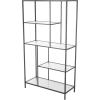 imageDeco 79 Metal 6 Shelves Shelving Unit 28quot x 14quot x 70quot BlackBlack
