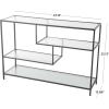 imageDeco 79 Metal 6 Shelves Shelving Unit 28quot x 14quot x 70quot BlackBlack