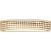 imageDeco 79 Metal Wall Shelf HalfMoon with Crystal Embellishments Set of 2 5quot 5quotH GoldGold