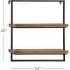 imageDeco 79 Wall Shelf 16quot L x 5quot W x 22quot H BrownBrown