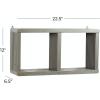 imageDeco 79 Wall Shelf 23quot L x 7quot W x 12quot H GreyGrey