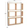 imageDeco 79 Wall Shelf 24quot L x 6quot W x 35quot H Brown