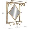 imageDeco 79 Wall Shelf 26quot L x 10quot W x 30quot H BrownBrown