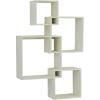 imageDeco 79 Contemporary Fir Wood Shelf Wall Storage Shelves for Bedroom Living Room Bathroom Kitchen Office and More 12quot L x 22quot W x 34quot H White