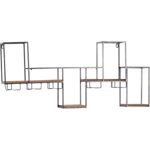 imageDeco 79 Metal 3 Shelves Wall Shelf 37quot x 6quot x 26quot GoldBlack