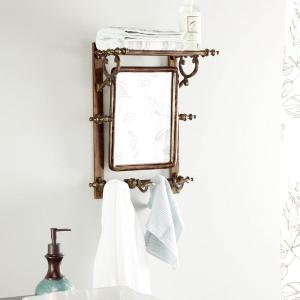 imageDeco 79 Wall Shelf 16quot L x 9quot W x 20quot H BrownBrown