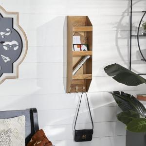 imageDeco 79 Wall Shelf 9quot L x 5quot W x 29quot H Brown