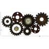 imageClick Clock Antiques Finished Metal Wall Decor 34x17 quot
