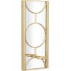 imageCosmoLiving by Cosmopolitan Metal Geometric Pillar Wall Sconce with Mirror Backing 8quot x 5quot x 18quot Gold