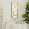 imageCosmoLiving by Cosmopolitan Metal Geometric Pillar Wall Sconce with Mirror Backing 8quot x 5quot x 18quot Gold