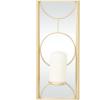 imageCosmoLiving by Cosmopolitan Metal Geometric Pillar Wall Sconce with Mirror Backing 8quot x 5quot x 18quot Gold