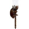 imageDeco 79 72273 Metal Glass Candle Sconce 18quot by 5quot