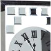 imageDeco 79 Glass Decorative Wall Clock Beveled Mirrored Wall Clock for Home Wall Clock for Room 13quot x 1quot x 42quot Silver