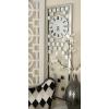 imageDeco 79 Glass Decorative Wall Clock Beveled Mirrored Wall Clock for Home Wall Clock for Room 13quot x 1quot x 42quot Silver