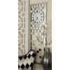 imageDeco 79 Glass Decorative Wall Clock Beveled Mirrored Wall Clock for Home Wall Clock for Room 13quot x 1quot x 42quot Silver