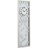 imageDeco 79 Glass Decorative Wall Clock Beveled Mirrored Wall Clock for Home Wall Clock for Room 13quot x 1quot x 42quot Silver