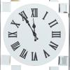 imageDeco 79 Glass Decorative Wall Clock Beveled Mirrored Wall Clock for Home Wall Clock for Room 13quot x 1quot x 42quot Silver