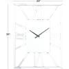 imageDeco 79 Glass Starburst Decorative Wall Clock Mirrored for Home and Room 2quot x 20quot x 20quot SilverSilver
