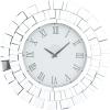 imageDeco 79 Glass Starburst Decorative Wall Clock Mirrored for Home and Room 2quot x 20quot x 20quot SilverSilver