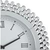 imageDeco 79 Glass Starburst Decorative Wall Clock Mirrored for Home and Room 2quot x 20quot x 20quot SilverSilver
