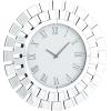 imageDeco 79 Glass Starburst Decorative Wall Clock Mirrored for Home and Room 2quot x 20quot x 20quot SilverSilver