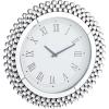 imageDeco 79 Glass Starburst Decorative Wall Clock Mirrored for Home and Room 2quot x 20quot x 20quot SilverSilver