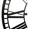 imageDeco 79 Metal Decorative Wall Clock  Open Cutout Frame 28quot x 1quot x 28quot BlackBlack