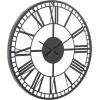 imageDeco 79 Metal Decorative Wall Clock  Open Cutout Frame 28quot x 1quot x 28quot BlackBlack