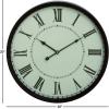 imageDeco 79 Metal Decorative Wall Clock Wall Clock for Home Wall Clock for Room 30quot x 3quot x 30quot Black20 x 3 x 20