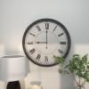 imageDeco 79 Metal Decorative Wall Clock Wall Clock for Home Wall Clock for Room 30quot x 3quot x 30quot Black30 x 3 x 30