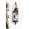 imageDeco 79 Metal Fleur De Lis Wall Sconce Suspended Studded with Scroll Details 7quot x 6quot x 20quot Bronze