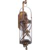 imageDeco 79 Metal Fleur De Lis Wall Sconce Suspended Studded with Scroll Details 7quot x 6quot x 20quot Bronze