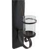 imageDeco 79 Metal Scroll Wall Sconce Long Pillar  8quot x 5quot x 36quot Black36 by 8inch