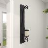 imageDeco 79 Metal Scroll Wall Sconce Long Pillar  8quot x 5quot x 36quot Black36 by 8inch